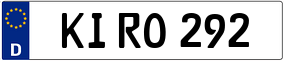 Trailer License Plate